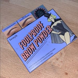 Benefit foolproof brow powder.